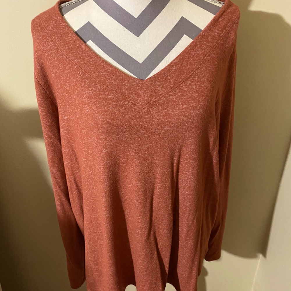 Ava & Viv Orange tunic sweater
